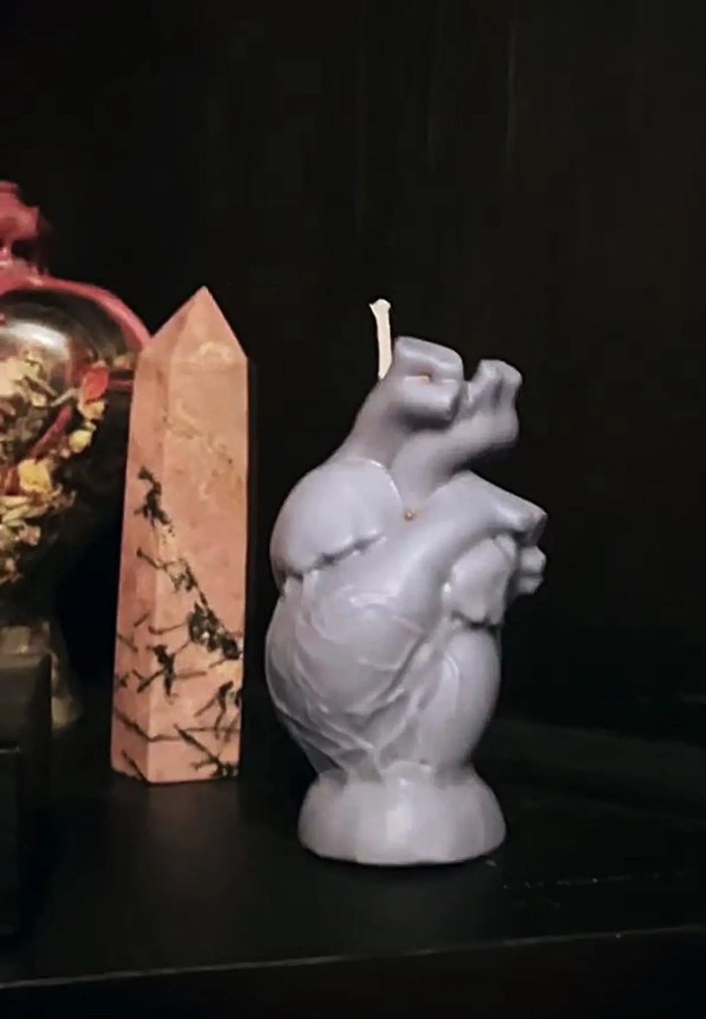 Anatomical Heart Sculpted Candle