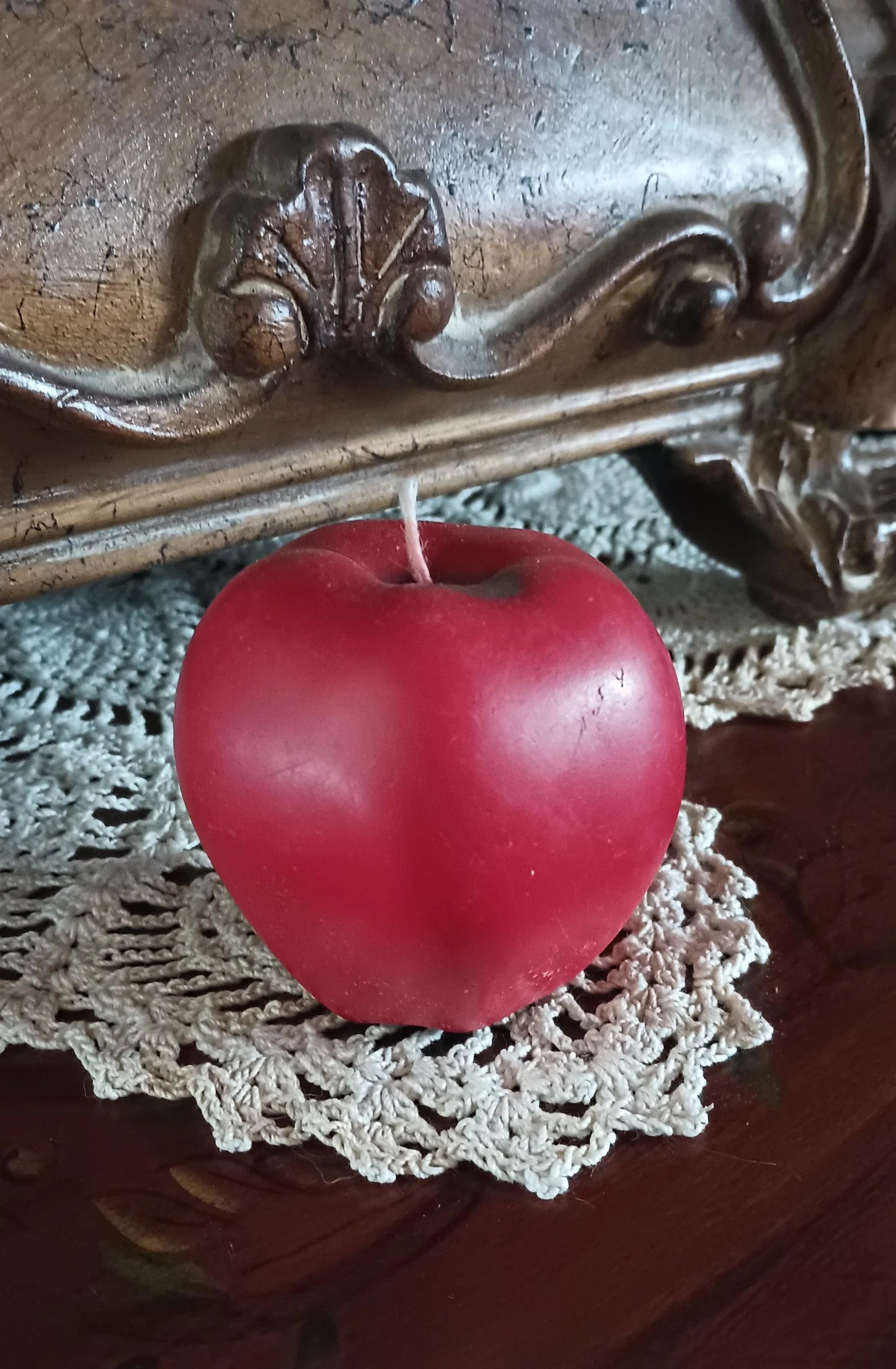 Apple Sculpted Candle