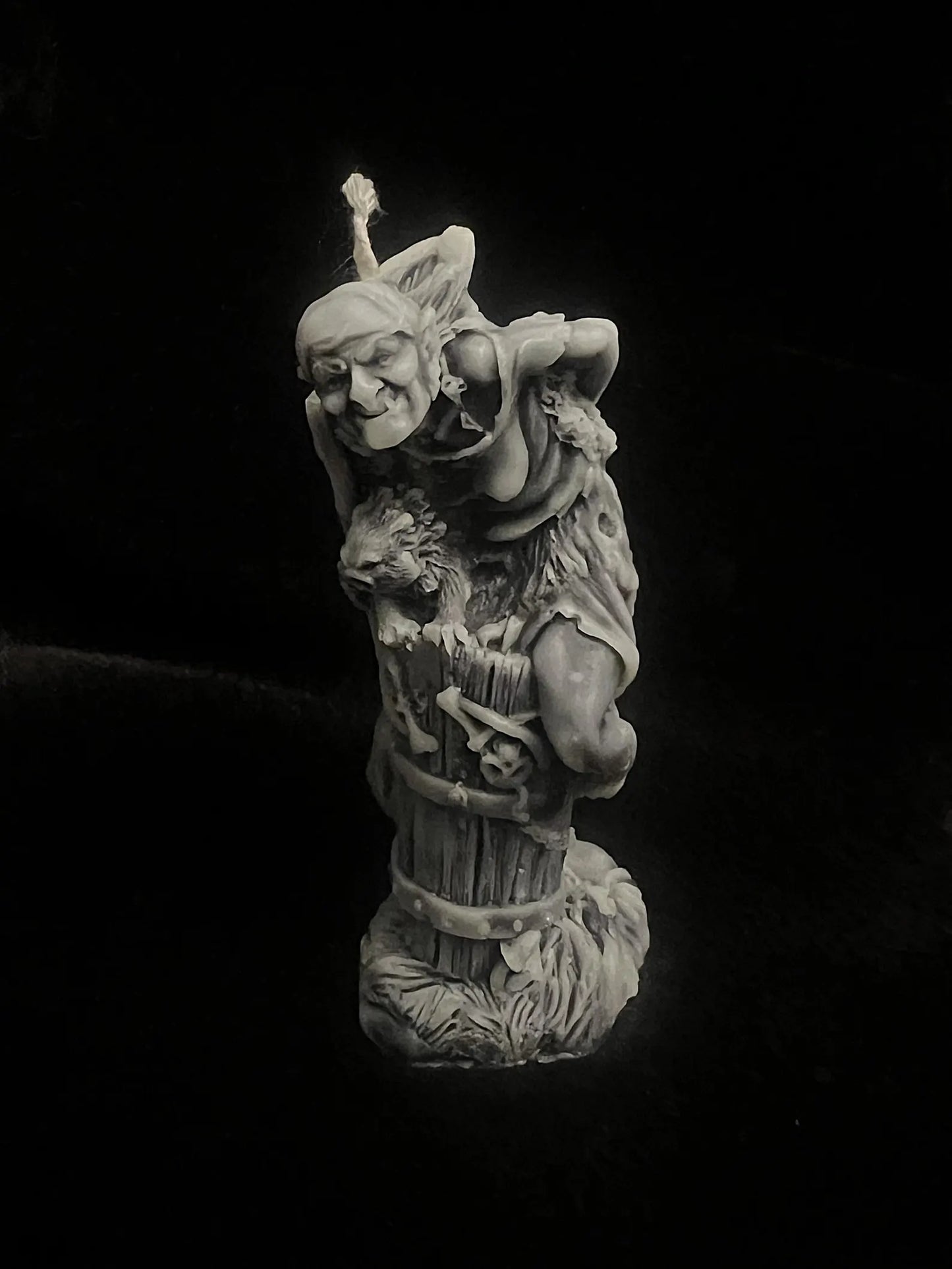 Baba Yaga Sculpted Candle