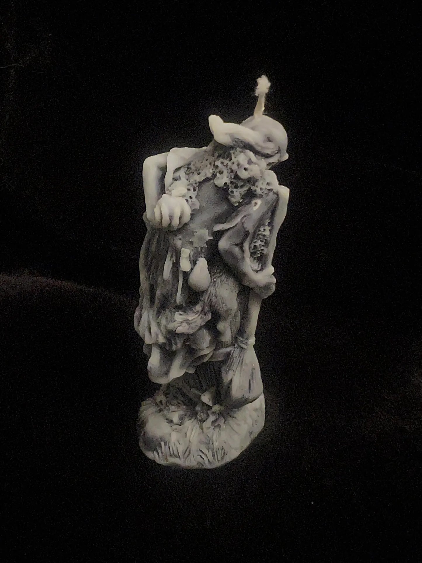 Baba Yaga Sculpted Candle