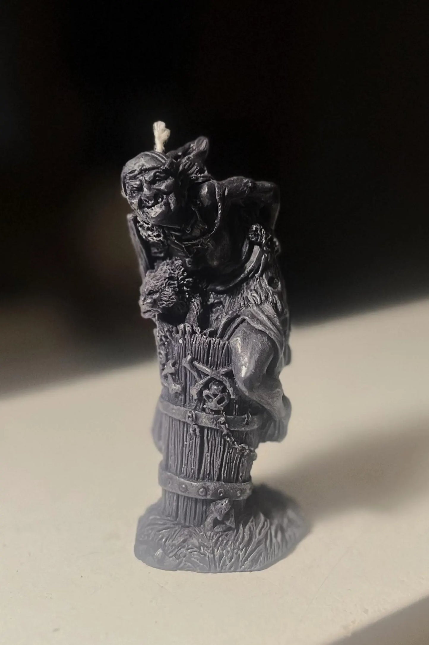 Baba Yaga Sculpted Candle