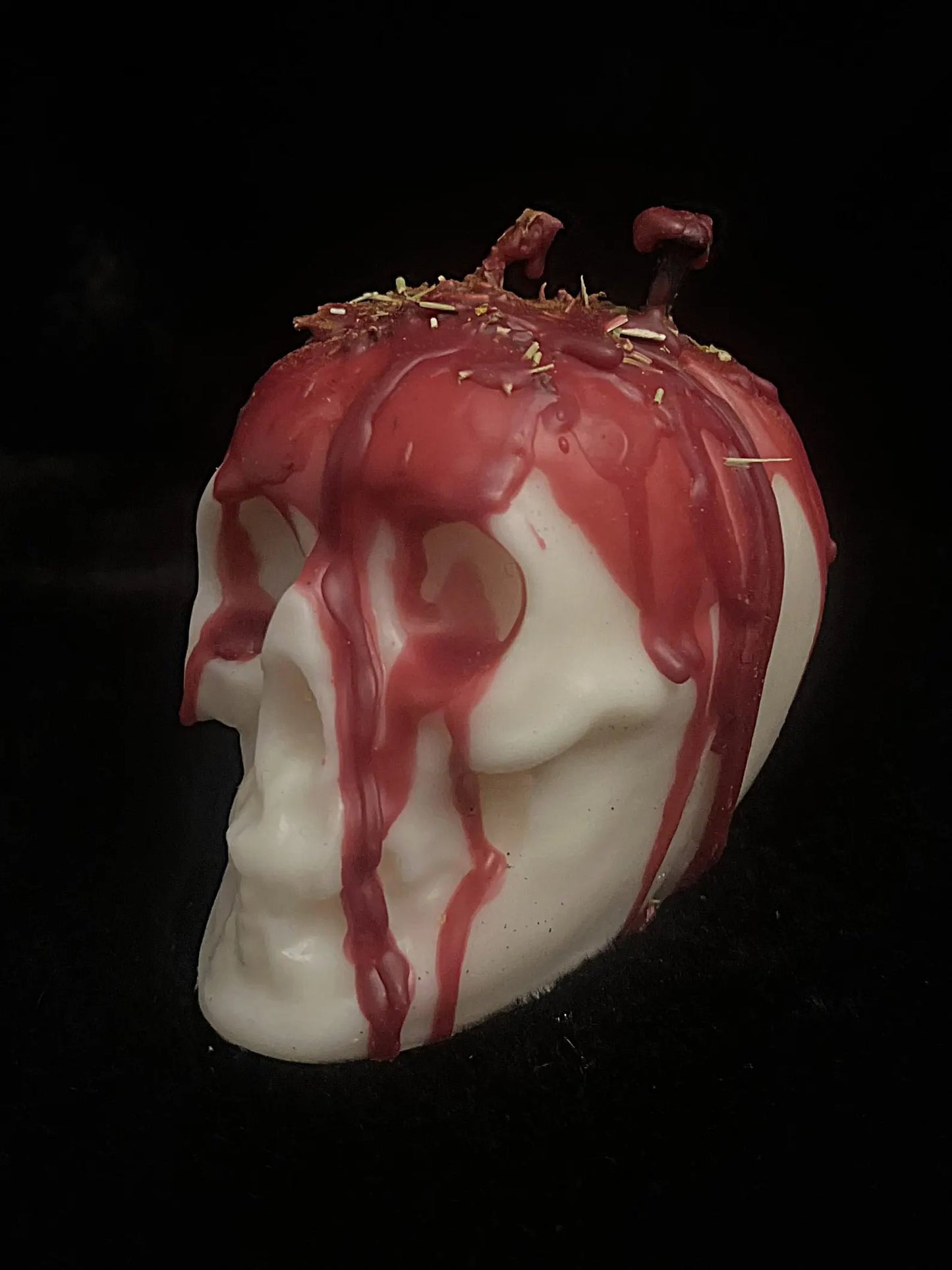 Sculpted Skull Candle for Calling In the One