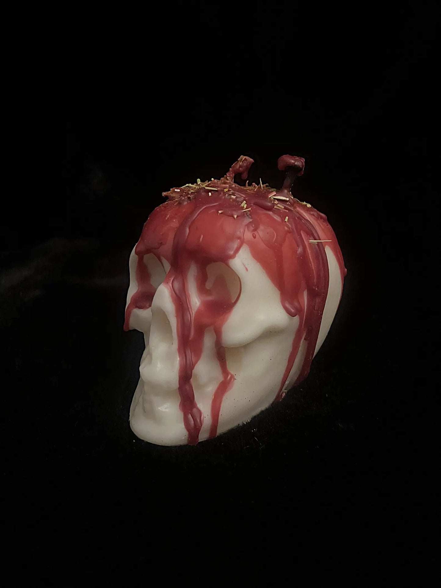 Sculpted Skull Candle for Calling In the One