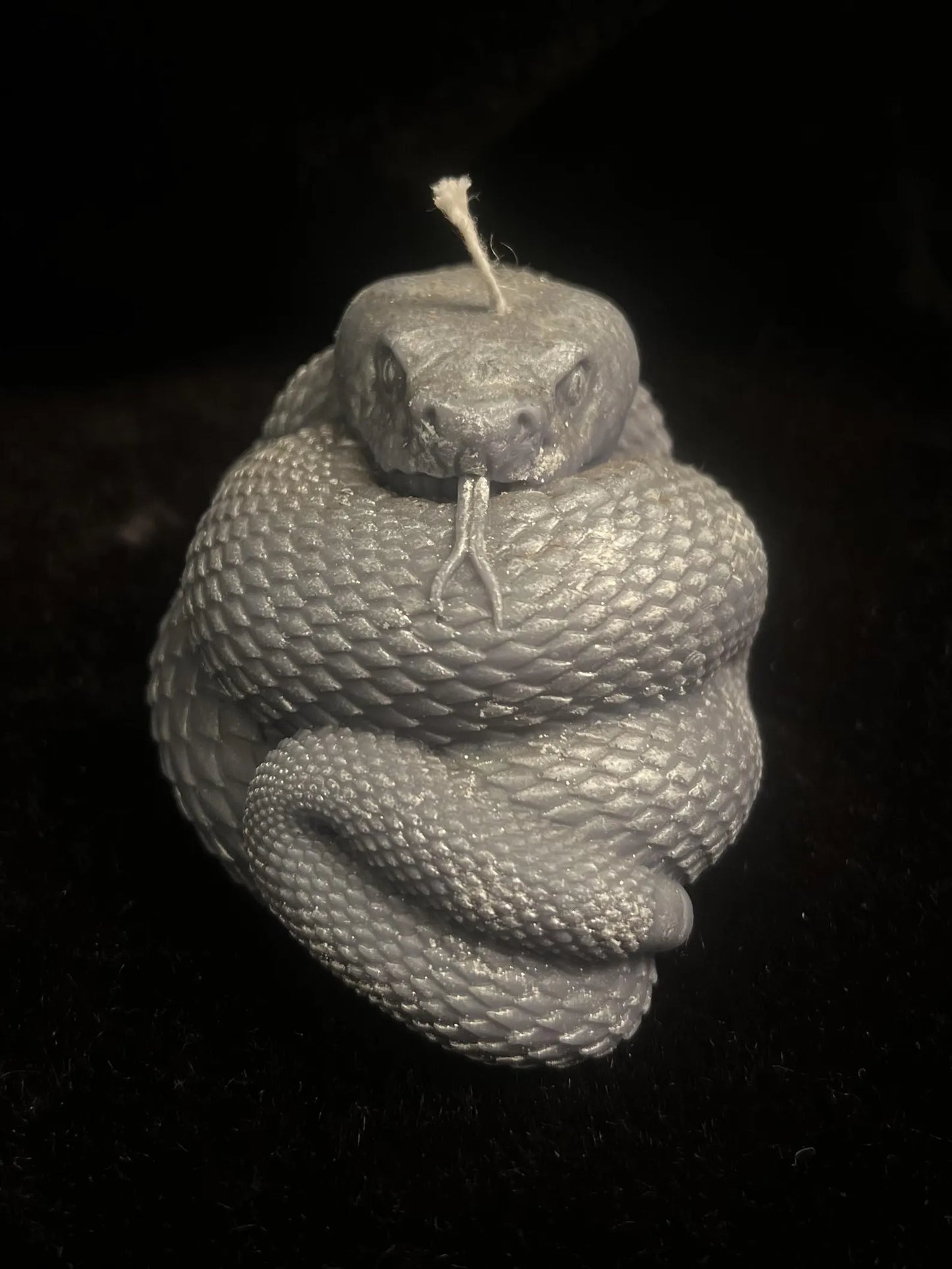 Coiled Snake Sculpted Candle