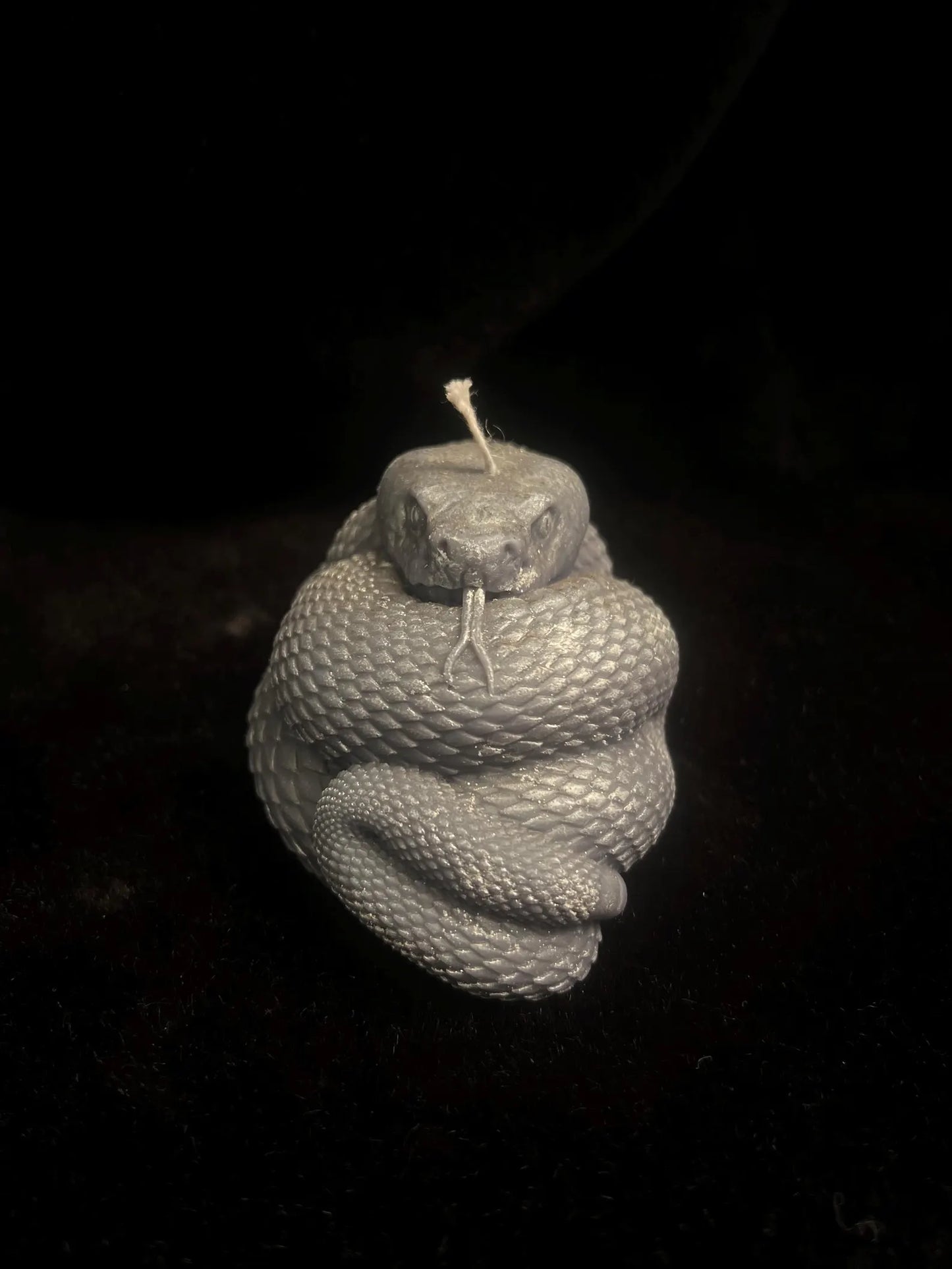 Coiled Snake Sculpted Candle