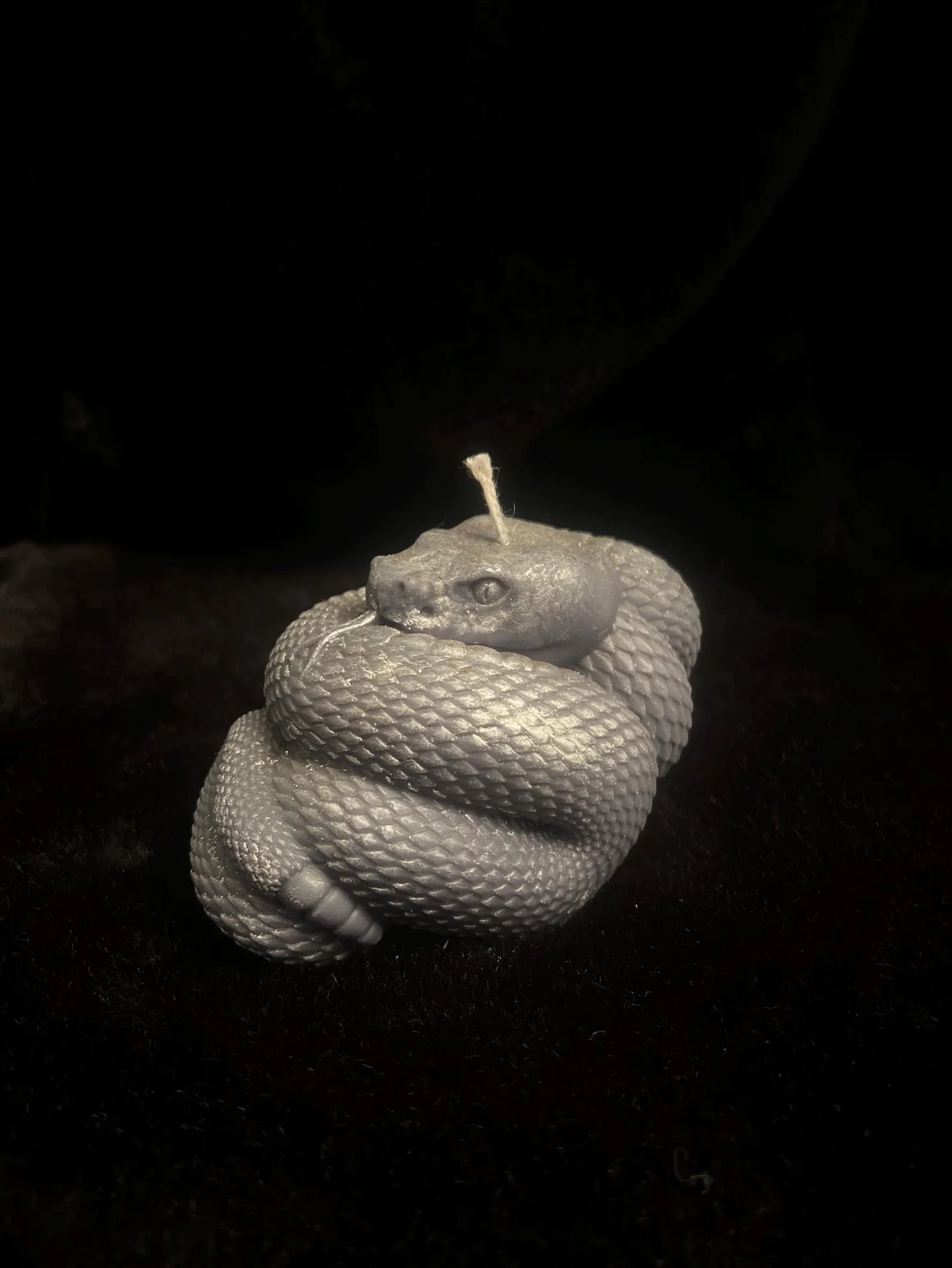 Coiled Snake Sculpted Candle
