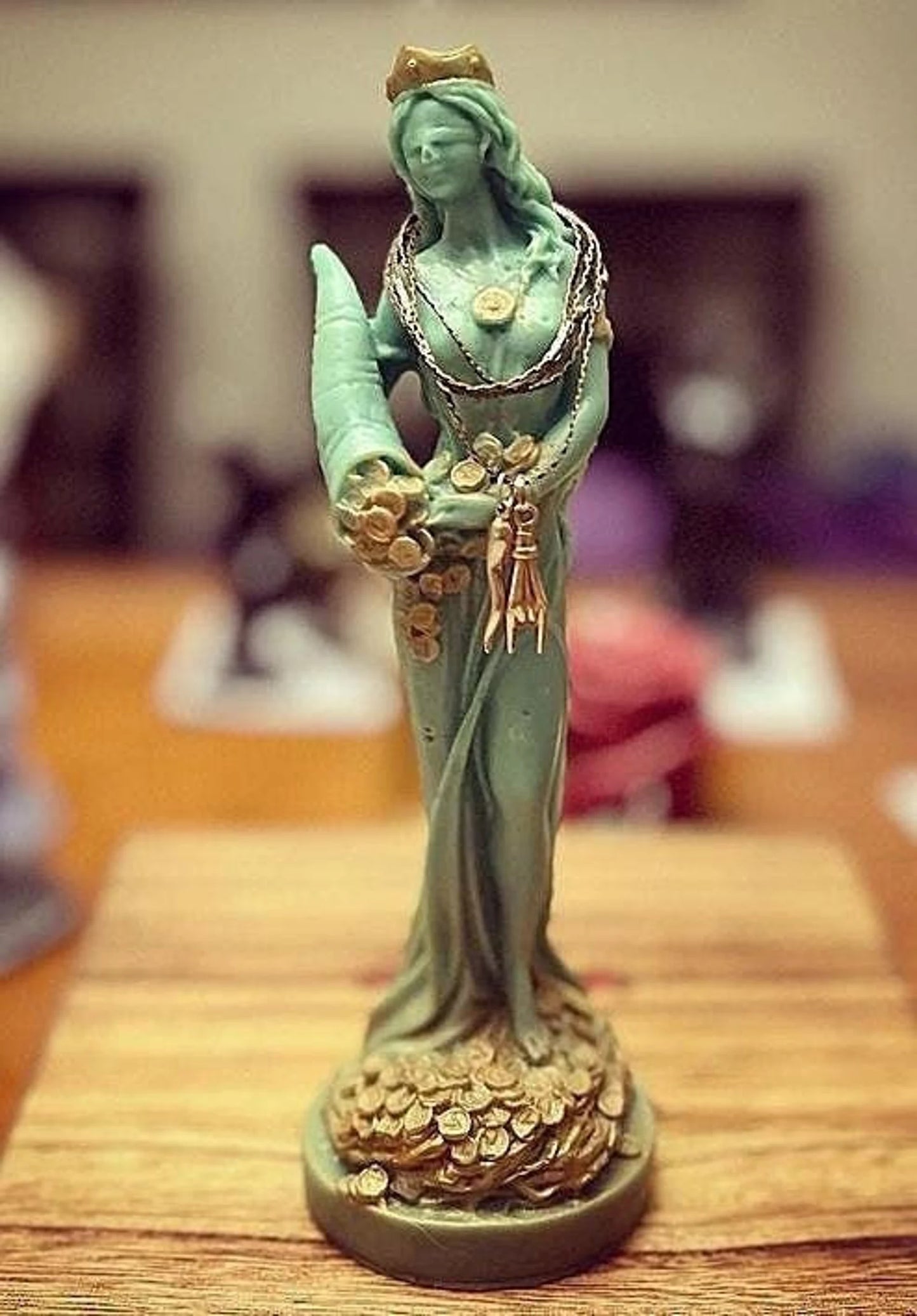 Fortuna Greek Goddess Sculpted Candle