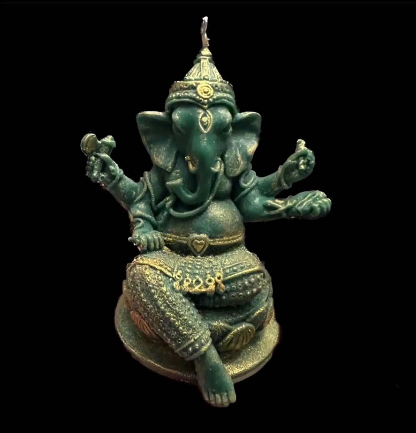 Lord Ganesha Hindu God Sculpted Candle