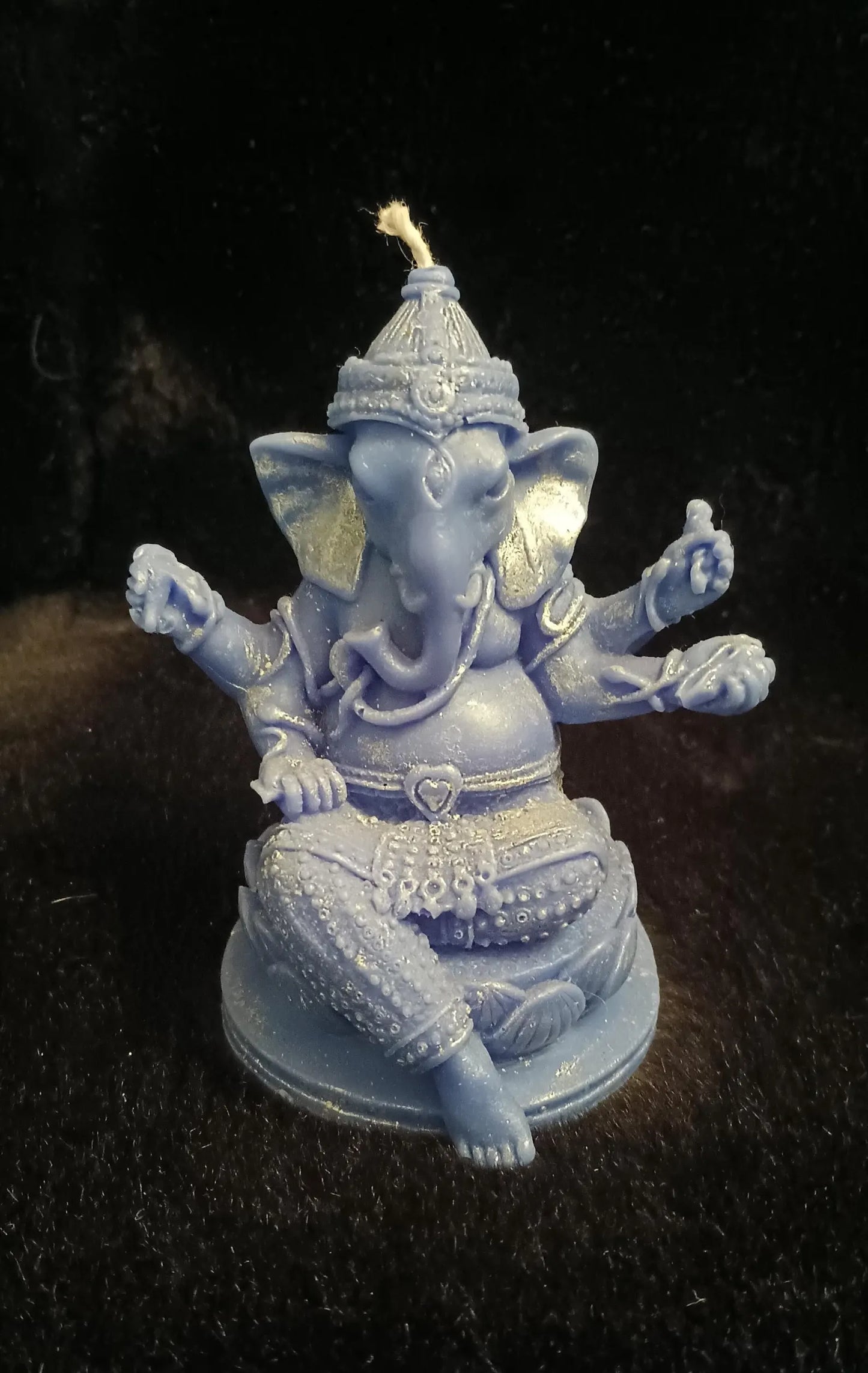 Lord Ganesha Hindu God Sculpted Candle