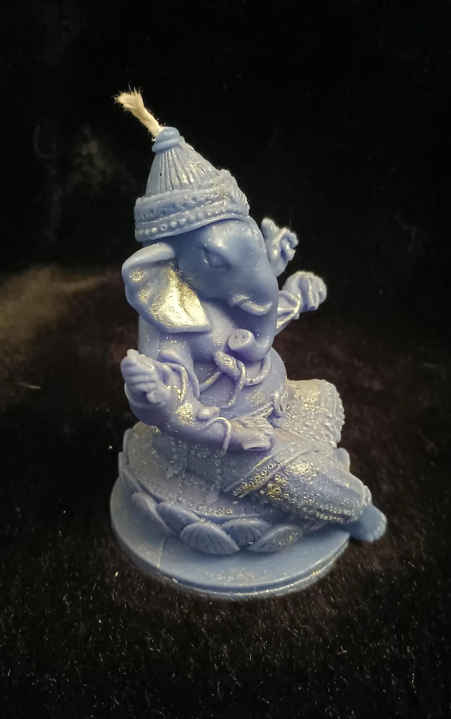 Lord Ganesha Hindu God Sculpted Candle