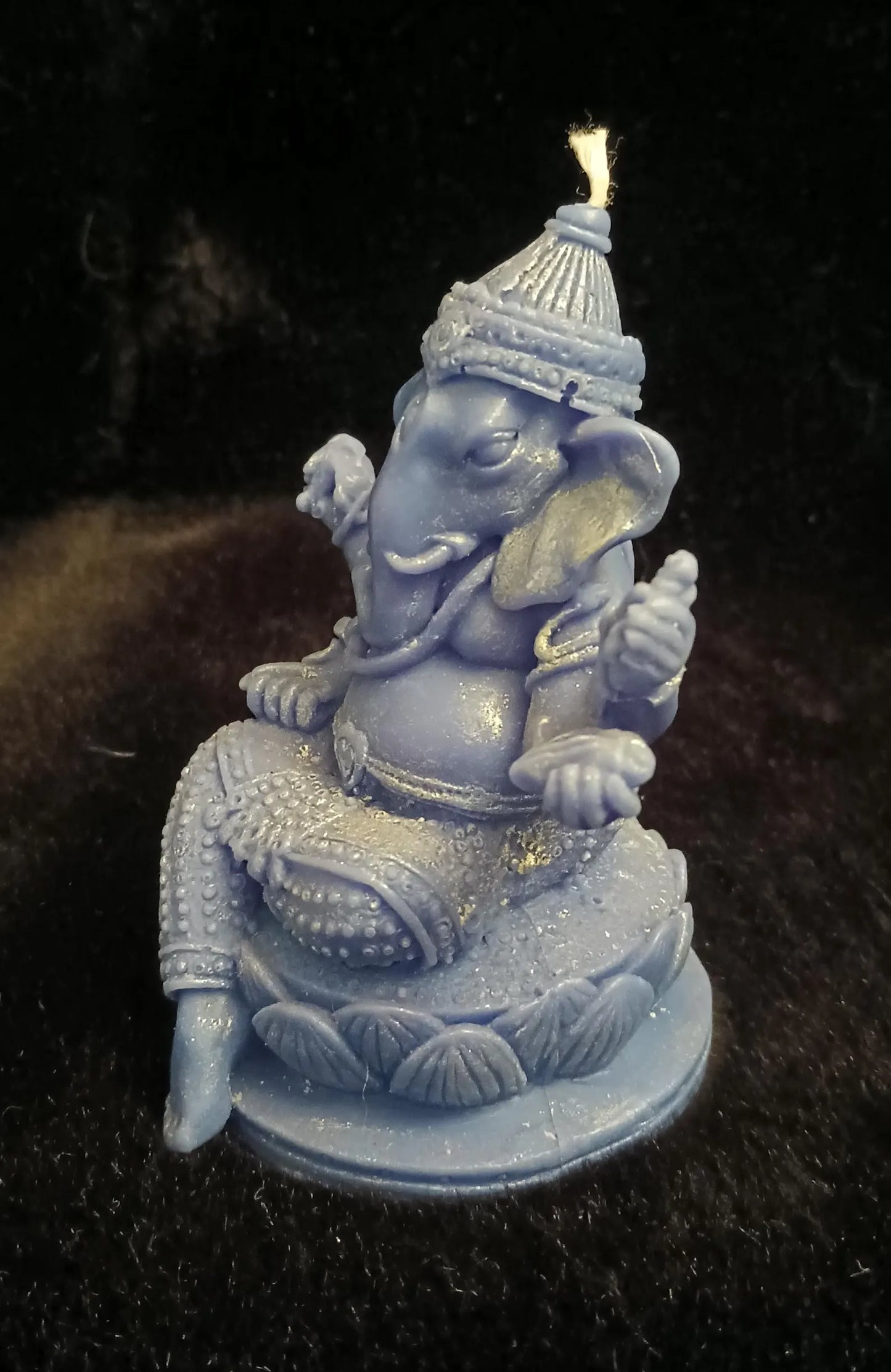 Lord Ganesha Hindu God Sculpted Candle