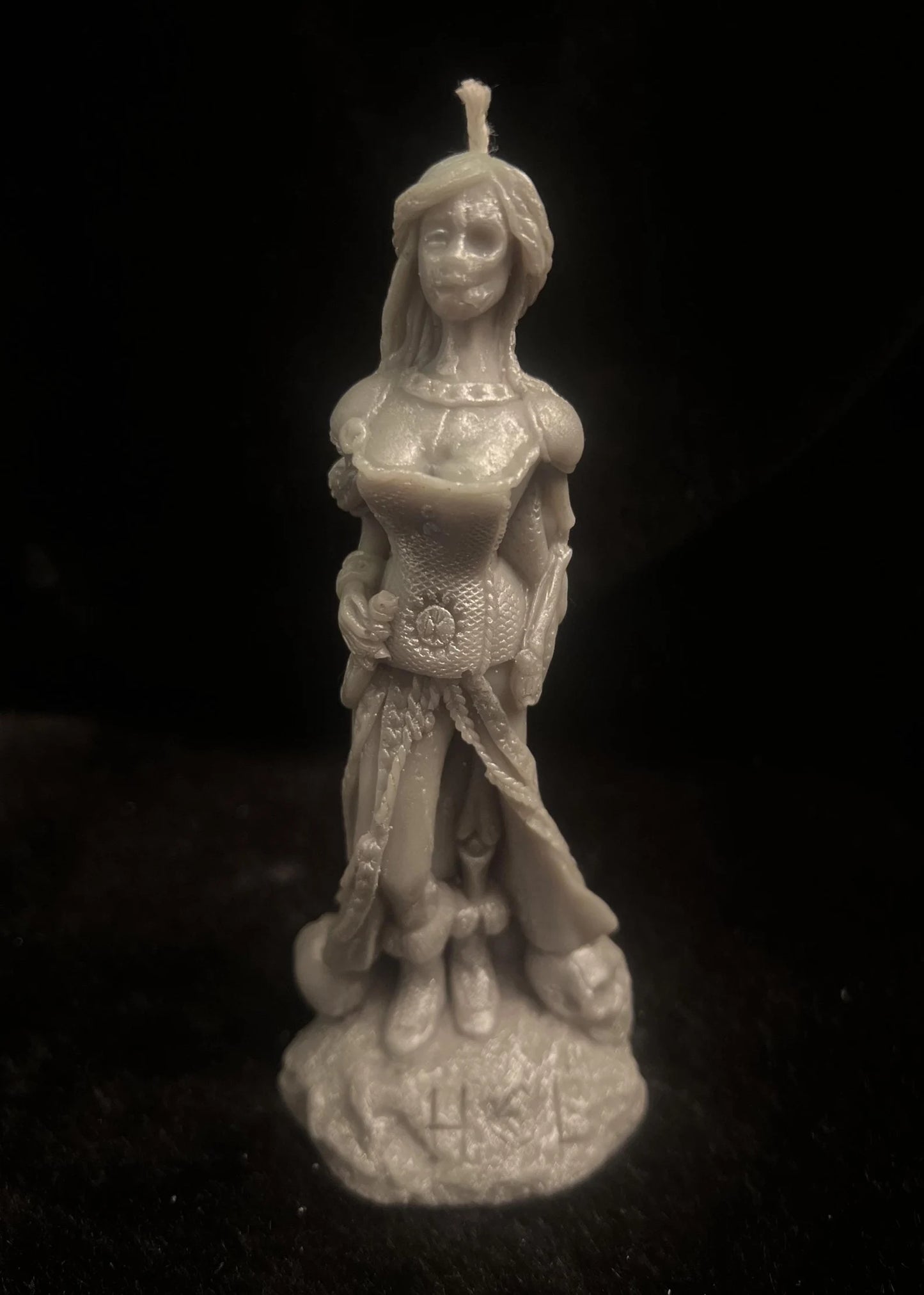 Hel Norse Goddess Sculpted Candle