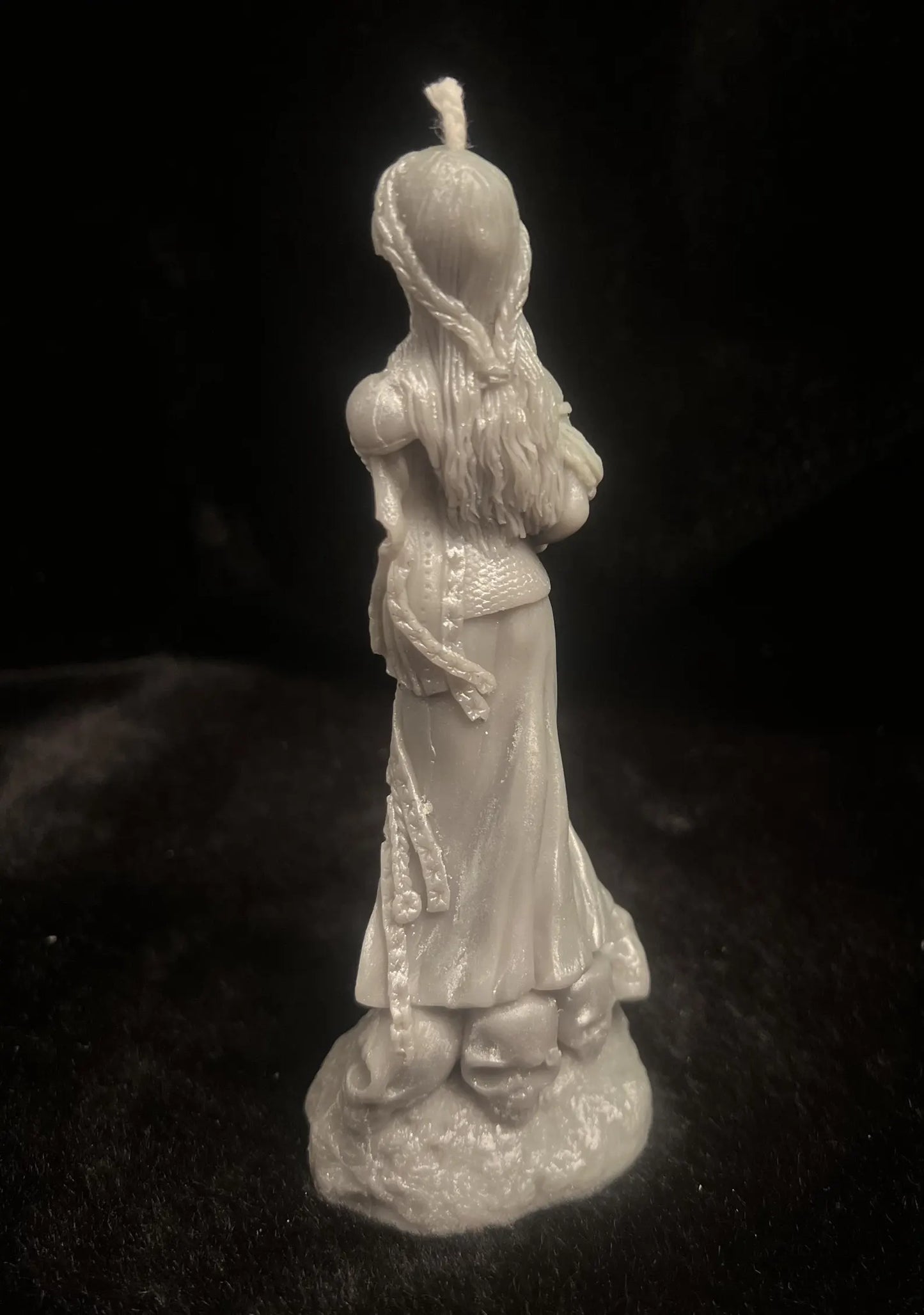 Hel Norse Goddess Sculpted Candle