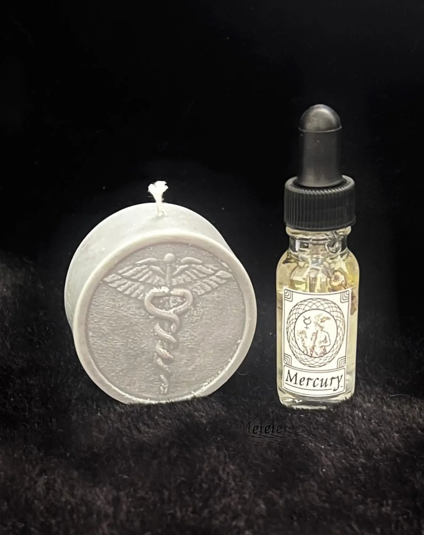 Hermes/Mercury Caduceus Sculpted Candle