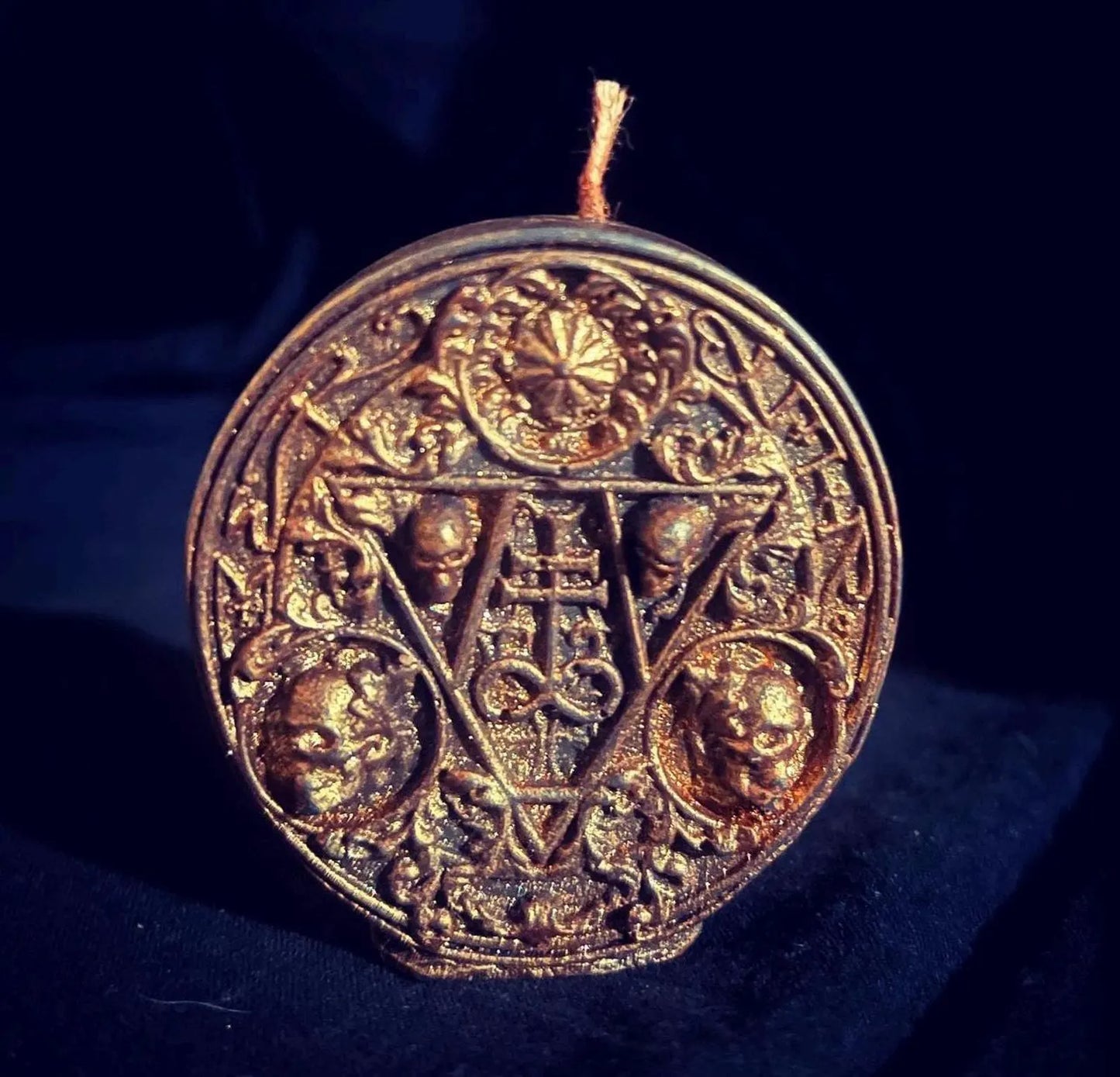 Leviathan Cross Sculpted Candle
