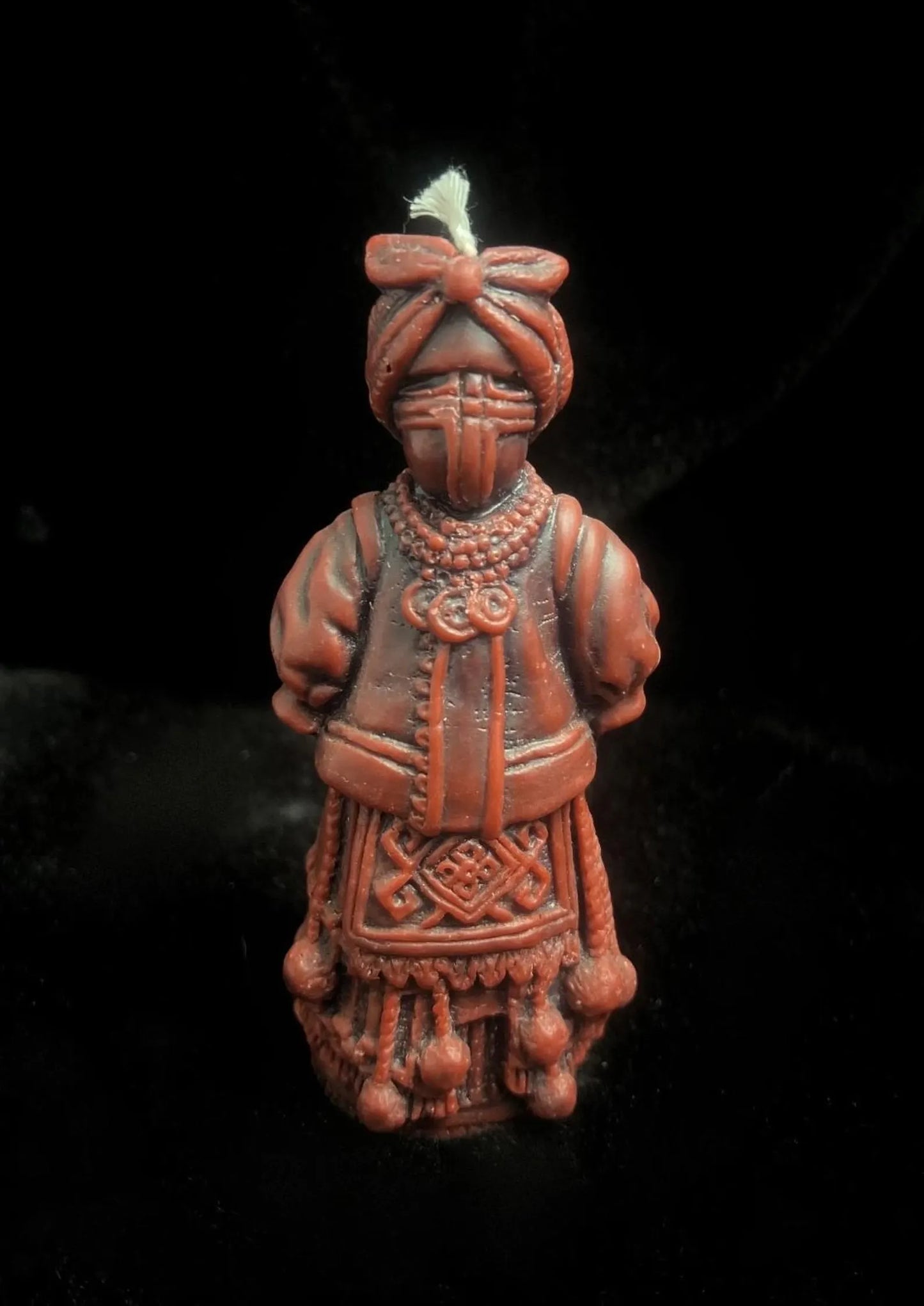Slavic Baba Kitchen Witch Sculpted Candle