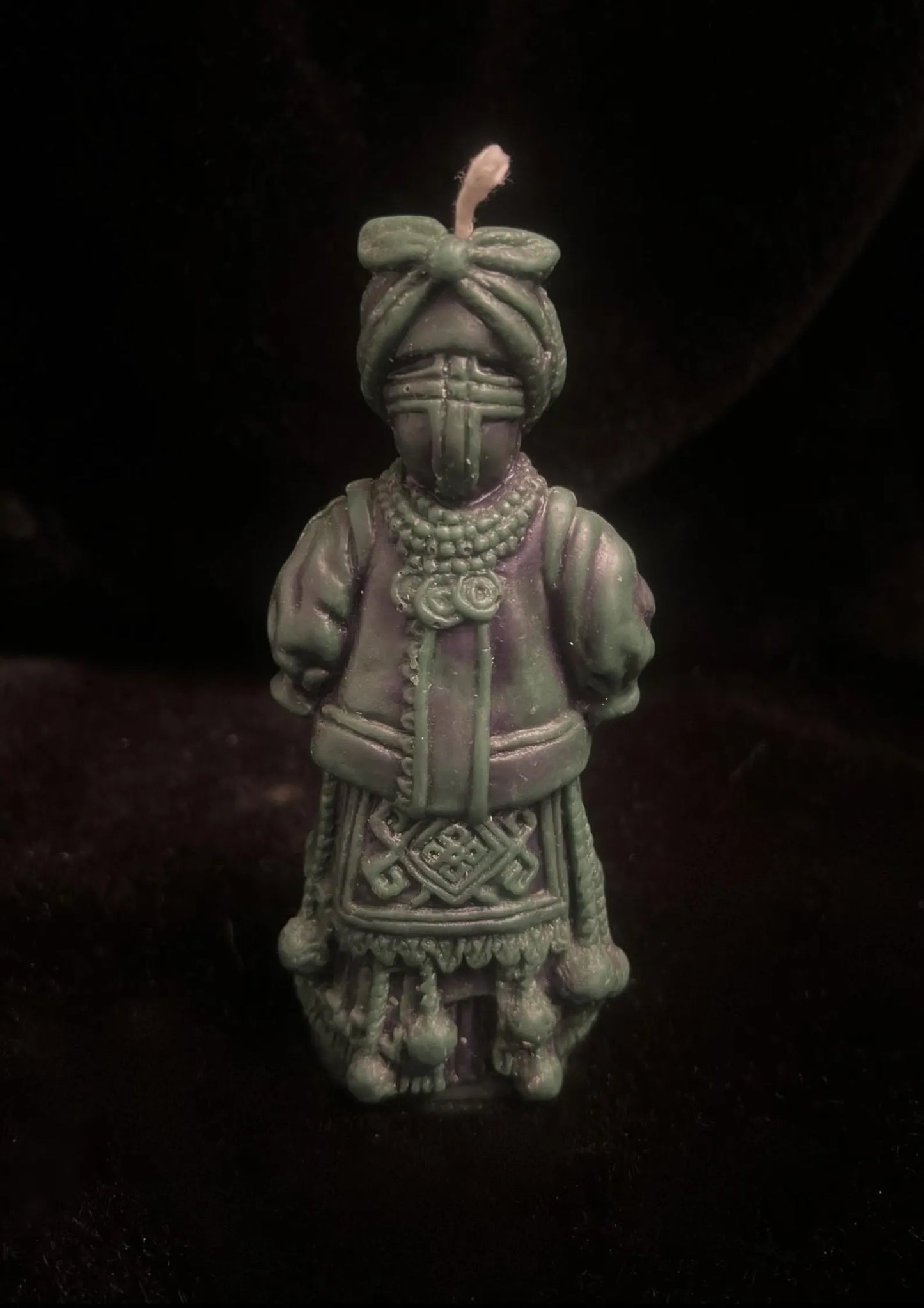 Slavic Baba Kitchen Witch Sculpted Candle