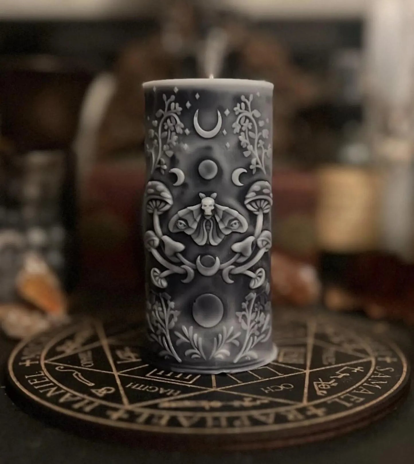 Moth Magick Sculpted Candle