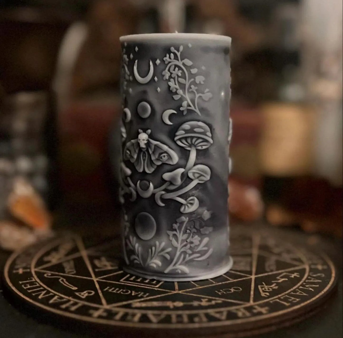 Moth Magick Sculpted Candle