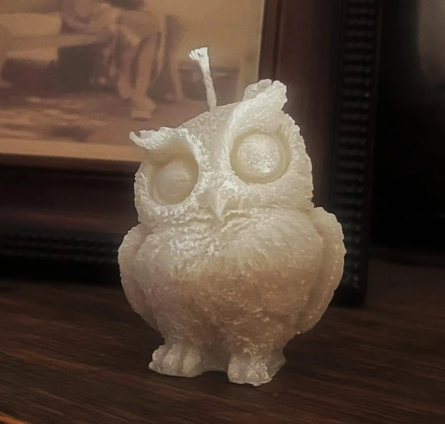Owl Sculpted Candle