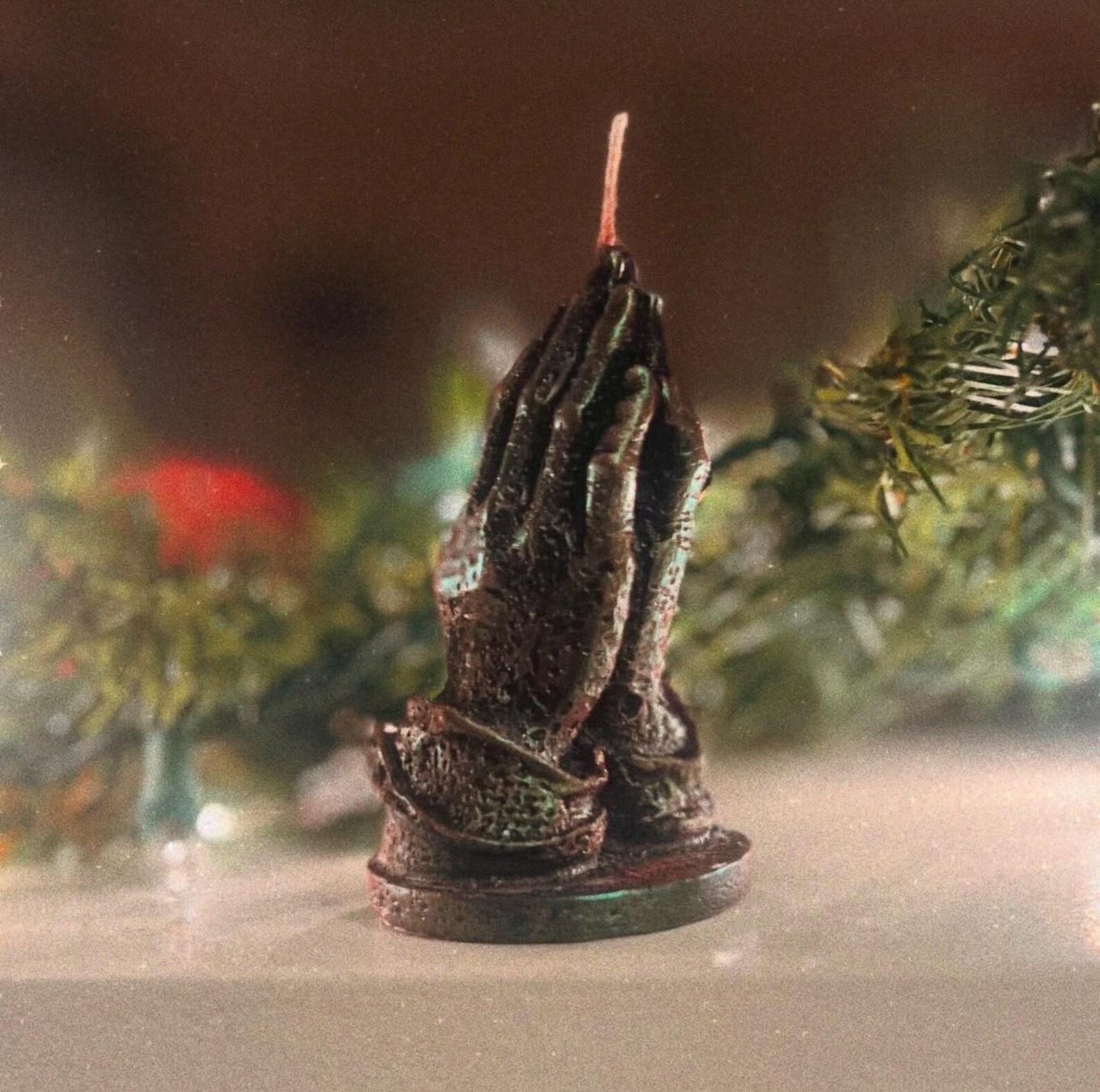 Praying Hands Sculpted Candle