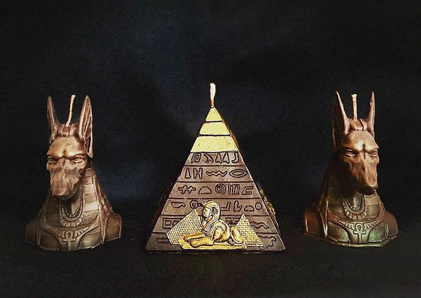 Egyptian Pyramid Sculpted Candle