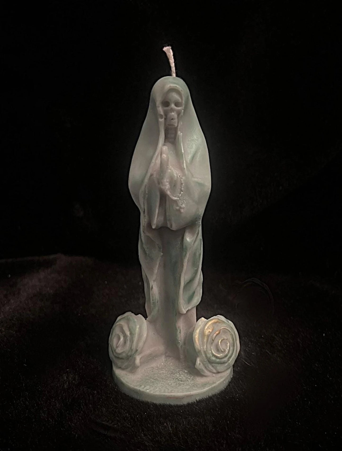 Santa Muerte Sculpted Candle