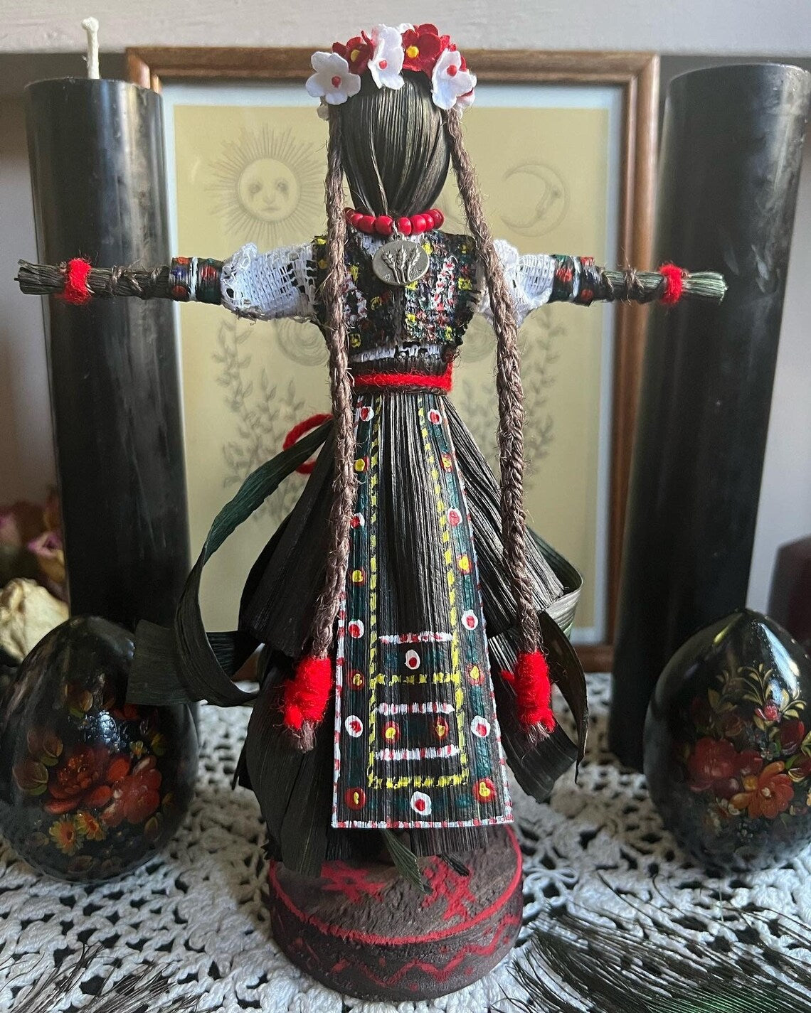 Slavic Maiden Cornhusk Doll #1