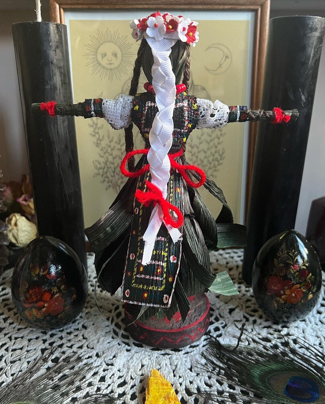 Slavic Maiden Cornhusk Doll #1