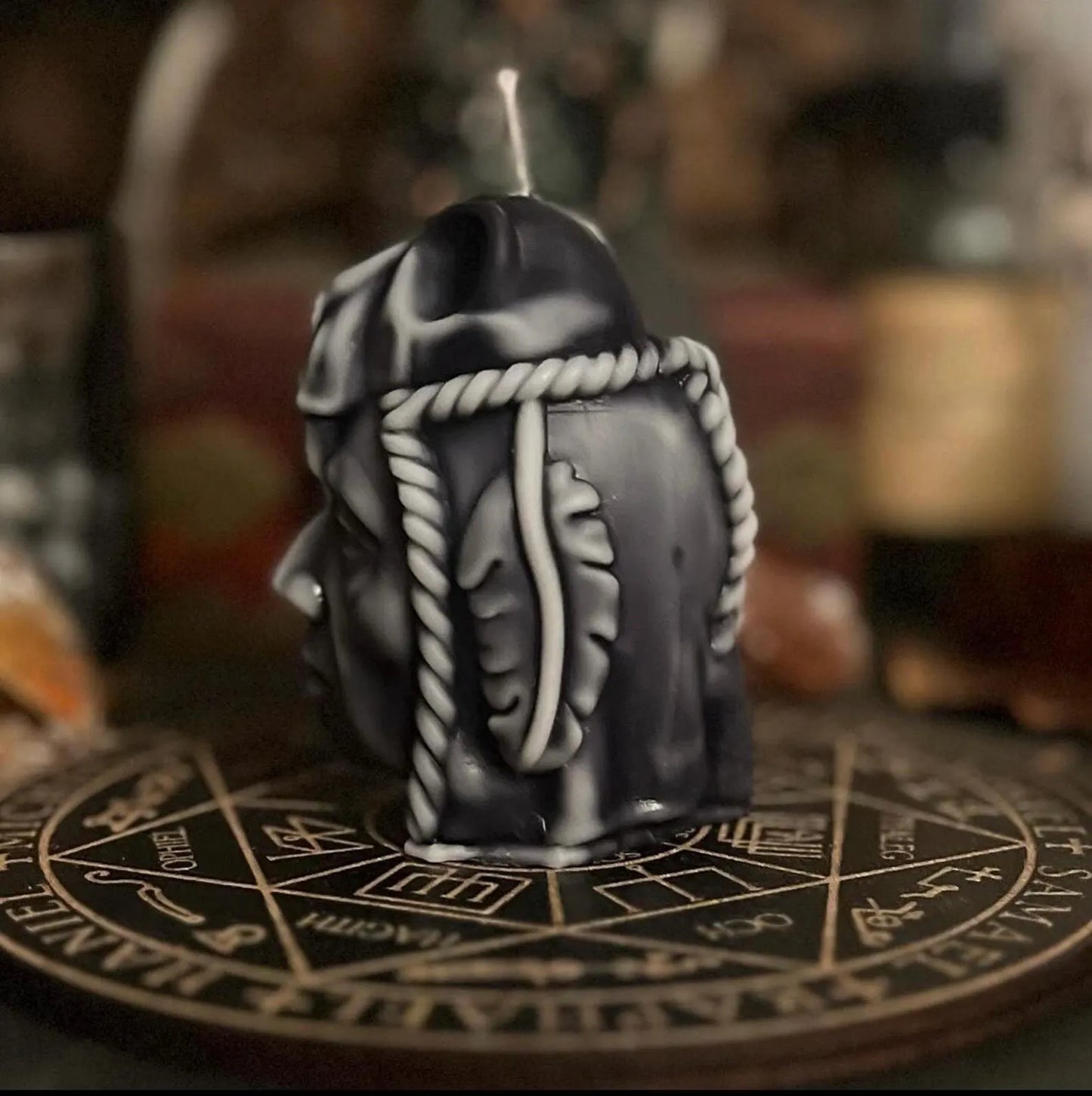 Tribal Shaman Sculpted Candle