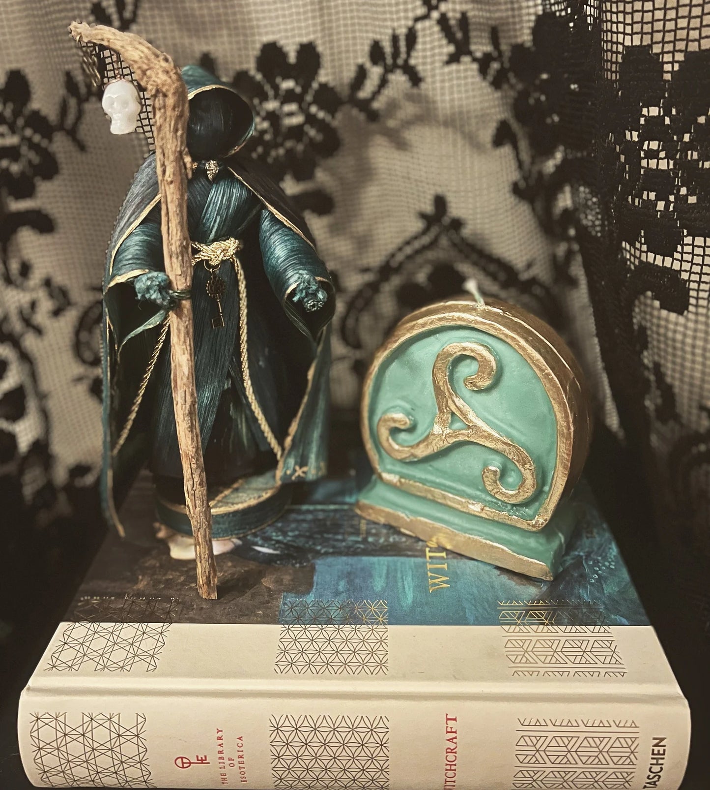 Triskelion Sculpted Candle