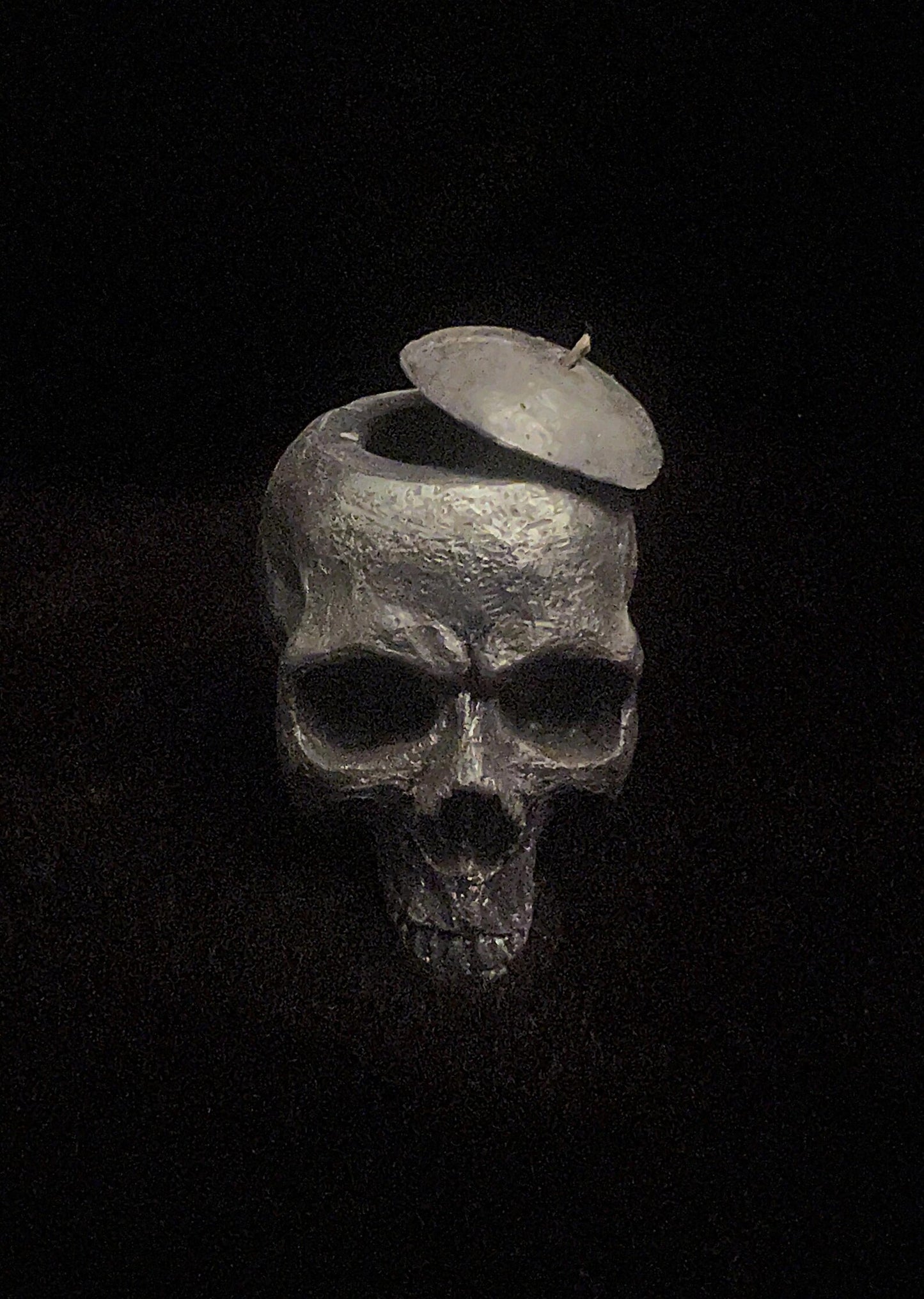 Loadable Skull Sculpted Candle