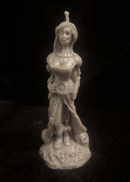 Hel Norse Goddess Sculpted Candle
